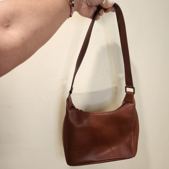 Nine West Vintage Brown Leather Shoulder Bag - Picture 9 of 15